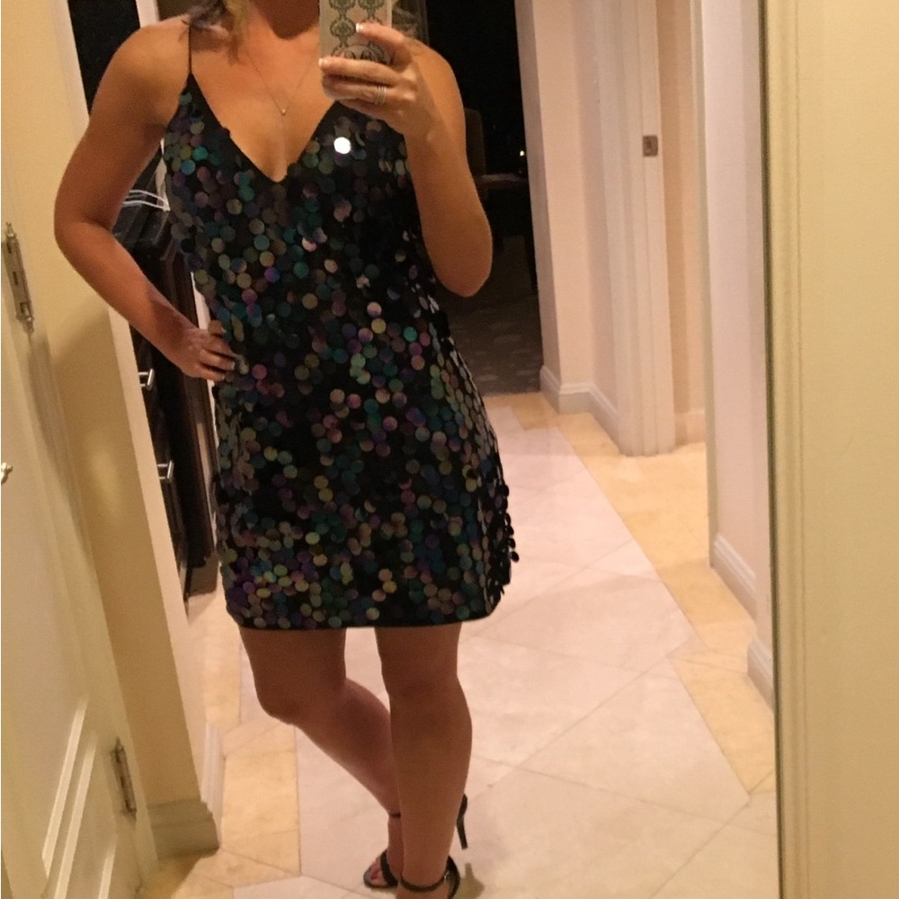 Sequin Black Dress